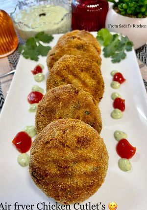 A picture of Air fryer Chicken Cutlets.