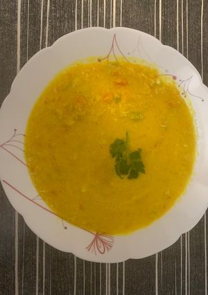 عکسی از دستور سوپ تره فرنگی