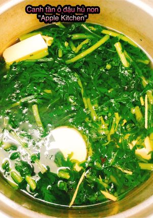 Hình của món Canh tần ô đậu hủ non.