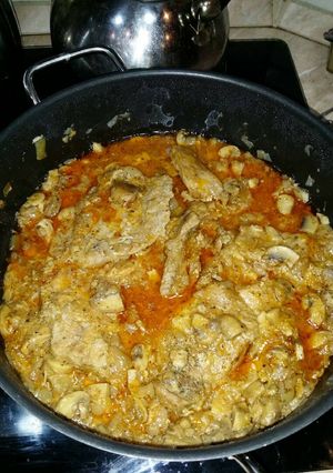 Gombás hús recept fotója