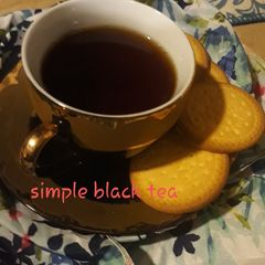 Simple black tea A picture of Simple black tea.