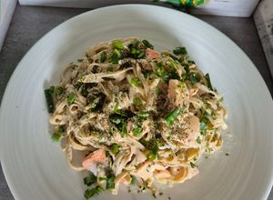 Une photo de Laganelle à la Truffe et Saumon Frais