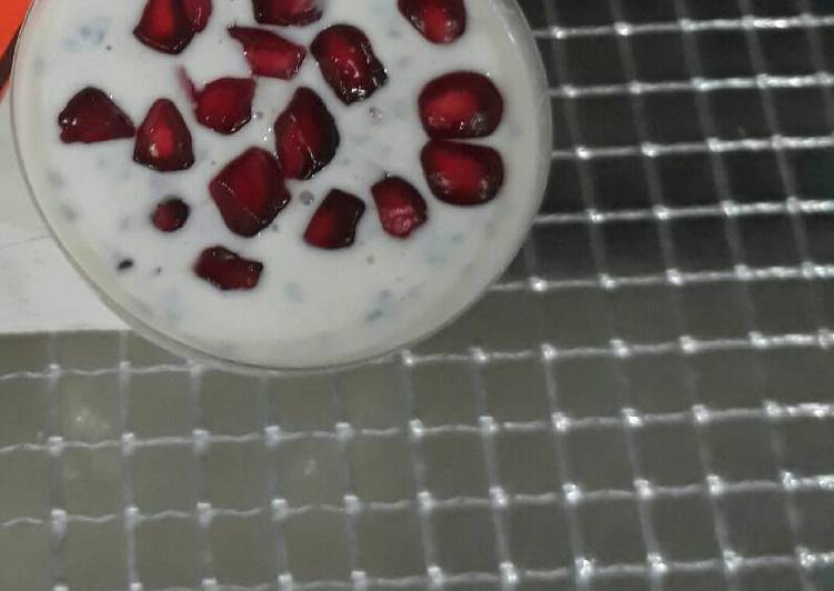 Recipe of Favorite Coconut milk sabja shots