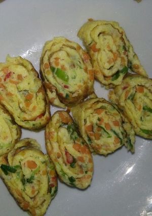 Foto resep Egg Roll Vegetable