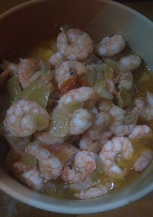 Foto resep Udang Tumis Bawang Bombay