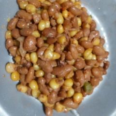 A picture of Dry fry githeri.