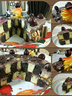 عکسی از دستور کیک شطرنجی مژده پز