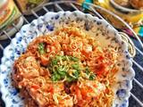 Masala Noodles with Fusion Fry Chicken