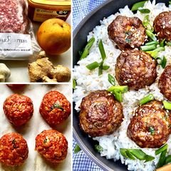 A picture of Korean Bulgogi-Style Wagyu Beef Meatballs.