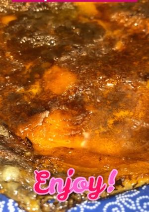 Una foto de Panqueque de manzana flambeado