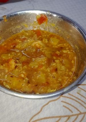 A picture of Baingan aloo ki sabji.