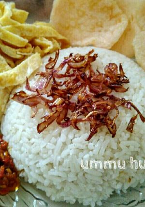 Foto resep Nasi uduk rice cooker apa adanya