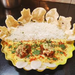 Kadhi pakoda A picture of Kadhi pakoda.