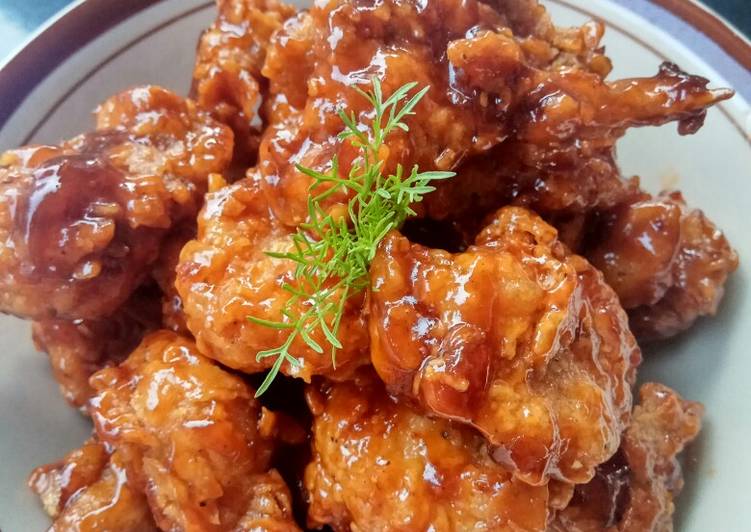 Bagaimana Membuat Honey Chicken Crispy (Ayam goreng Madu), Bisa Manjain Lidah