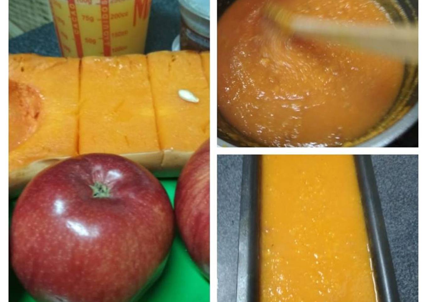 ¿Dulce o flan de manzana y zapallo?
