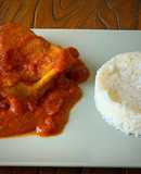 Contramuslos de pollo con salsa de tomate casera