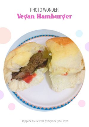 Hình của món Vegan Hamburger.