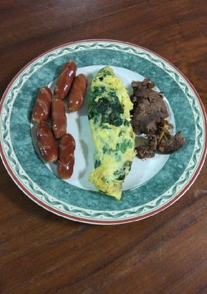Foto resep Spinach Omelette