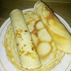 A picture of Homemade pancakes.