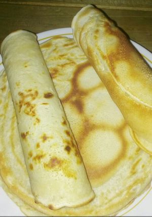A picture of Homemade pancakes.