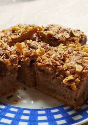 Diós-csokis piskóta recept fotója