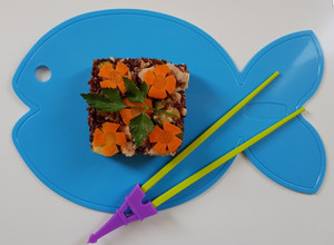 Foto di Riso rosso integrale tonno e zucchine