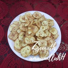A picture of Raw Banana Chips.