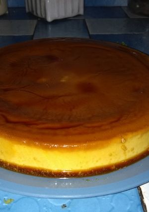 Una foto de Flan sin horno