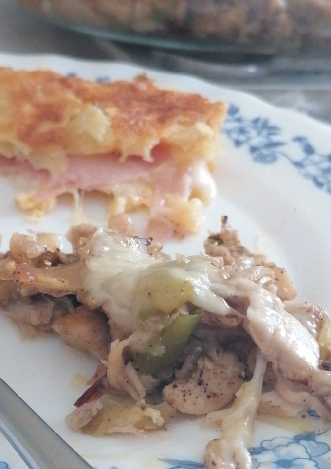 Una foto de Pollo deshilachado al horno
