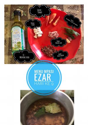 Foto resep Menu mpasi ezar hari ke 9 yah bunda🥰