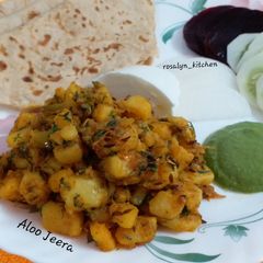A picture of Aloo Jeera.