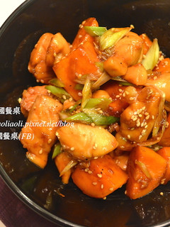 韓式醬煮地瓜雞肉 닭안심고구마조림 的食譜成品照片