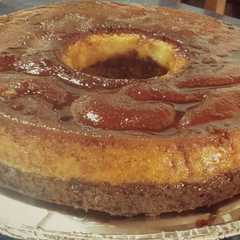 Una foto de Chocoflan
