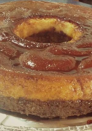Una foto de Chocoflan