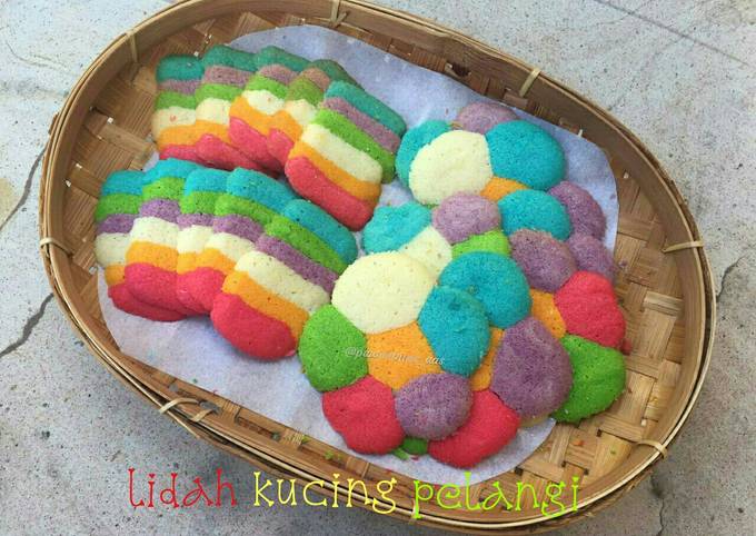 Panduan Membuat Resep Lidah Kucing Pelangi