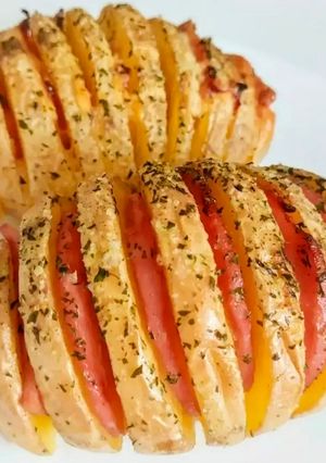 Una foto de Patatas Hasselback