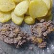 Pan de carne relleno de cheddar