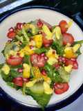 Ensalada de mango, fresa y kiwi