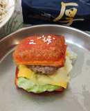 豆干漢堡