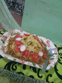 A picture of Jallop rice with cus cus din dankali contest.