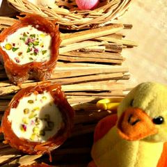 A picture of Dryfruit rich Kheer in vermicelli cups.