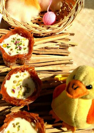 A picture of Dryfruit rich Kheer in vermicelli cups.