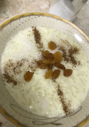 صورة لوصفة ارز بالحليب