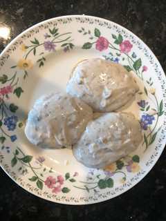 A picture of Sausage gravy.