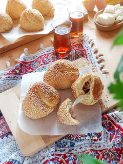 Foto resep Simit Poğaça | Turkish Simit Bread | Roti Simit Isi
