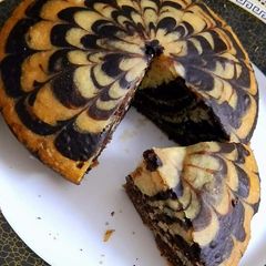 Marble cake😋😋 A picture of Marble cake😋😋.