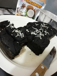Una foto de Brownie de Chocolate y Banano