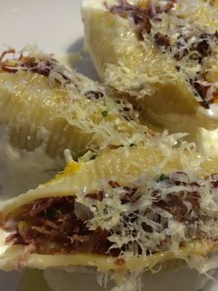 Foto de Conchiglioni de carne seca e abóbora