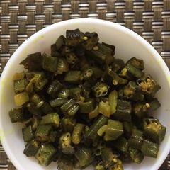 A picture of Masale daar bhindi.