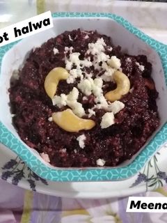 பீட்ரூட் அல்வா (Beetroot halwa recipe in tamil) செய்முறை முக்கிய புகைப்படம்